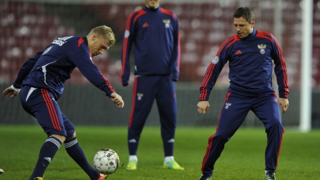 Сборная России начинает подготовку к Евро-2012 товарищеским матчем с Данией