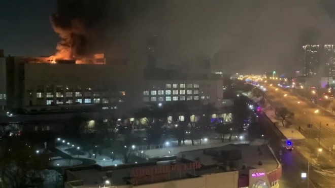 Пожар произошел на Микояновском мясокомбинате в Москве