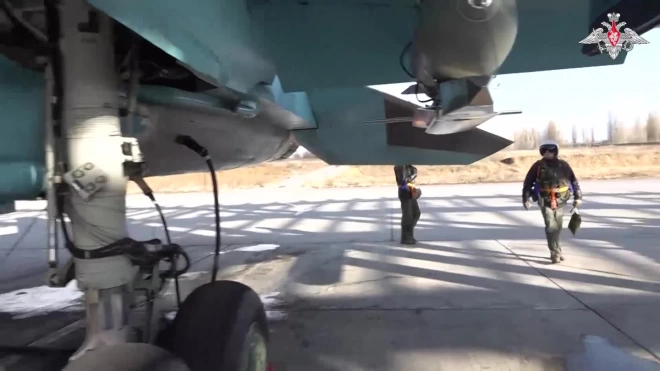 Минобороны показало кадры боевой работы самолетов Су-34