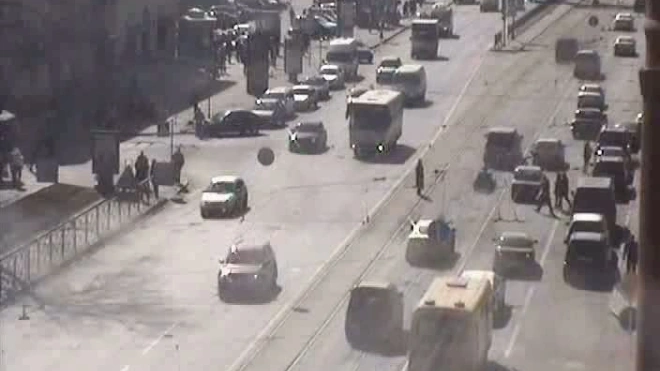 Пропускать пешеходов - опасно для вашего авто. ДТП на Загородном