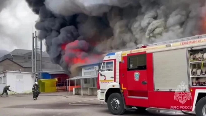 В Воронеже загорелся рынок