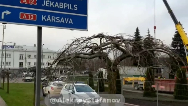 В Латвии снесли памятник советским солдатам в Резекне