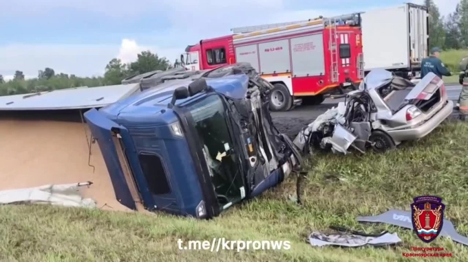 Пять погибших в ДТП под Красноярском ехали с похорон