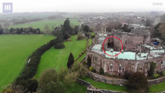 Британец снял на видео призрака из старинного замка 
