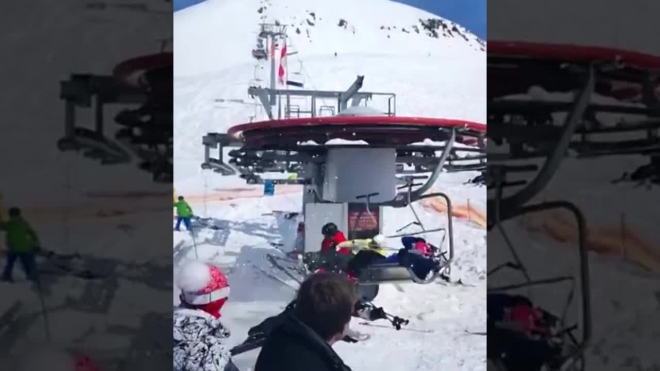 Жуткое видео из Грузии: "Взбесившийся" подъемник на горнолыжном курорте покалечил 8 человек