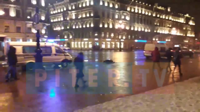 Видео 18+: на Невском проспекте водитель насмерть сбил пешехода