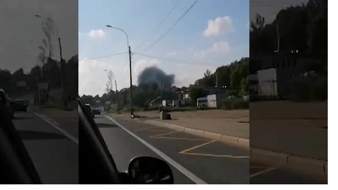Вспыхнул пожар на Выборгском шоссе