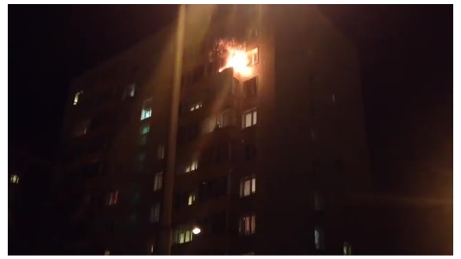 Появилось видео взрыва и пожара в московской квартире