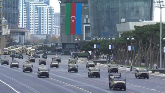 В Баку начался парад победы