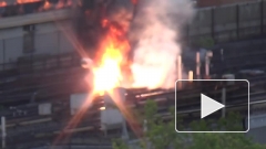 В сети появилось видео пожара на станции метро «Выхино»