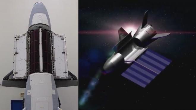 Опубликовано видео секретного космического самолета X-37B ВВС США