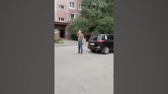 Петербуржец разгуливал с пистолетом во дворе дома на проспекте Авиаконструкторов 