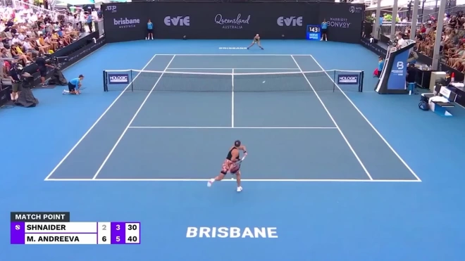 Мирра Андреева пробилась во второй круг турнира в Брисбене