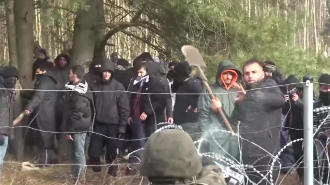 Нелегальные мигранты продолжают попытки прорыва границы в Польшу