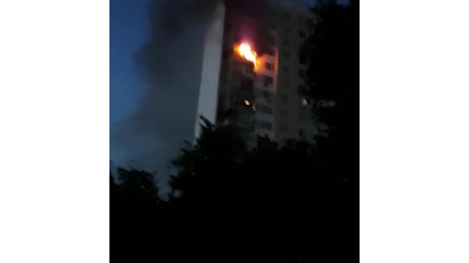 В Московской области горела квартира