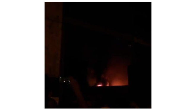 Появилось эффектное видео пожара на складе пиротехники в Екатеринбурге