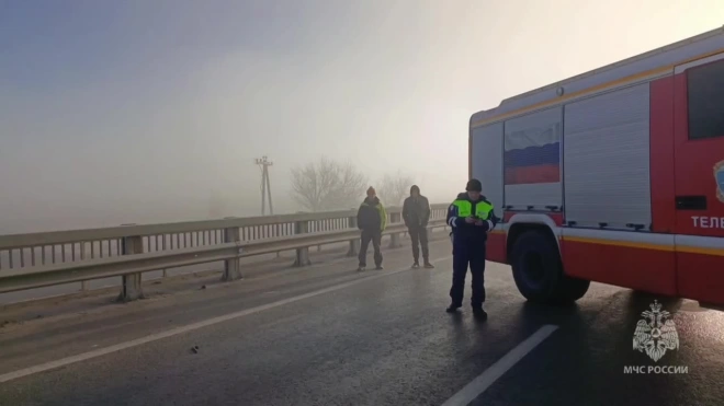 В Крыму на трассе столкнулись 19 машин из-за непогоды