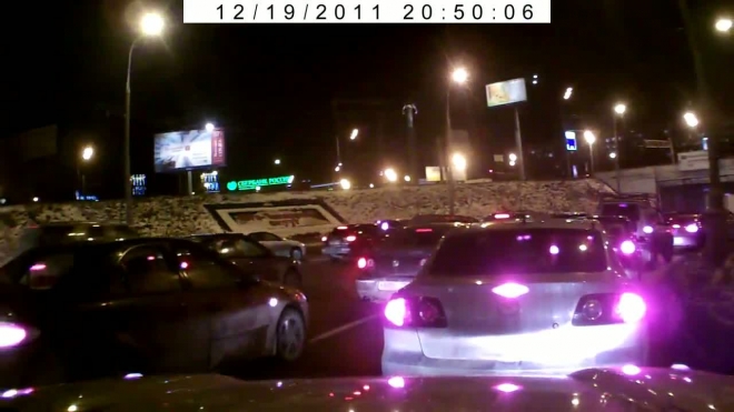 Очевидцы сняли на видео полет «Ситроена» в ходе ДТП