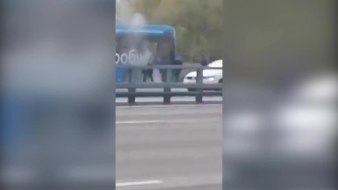 В Москве снова загорелся электробус