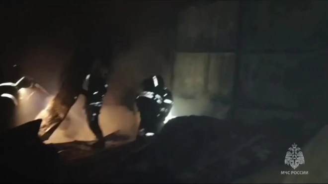 В Подольске полностью потушили пожар в складском помещении