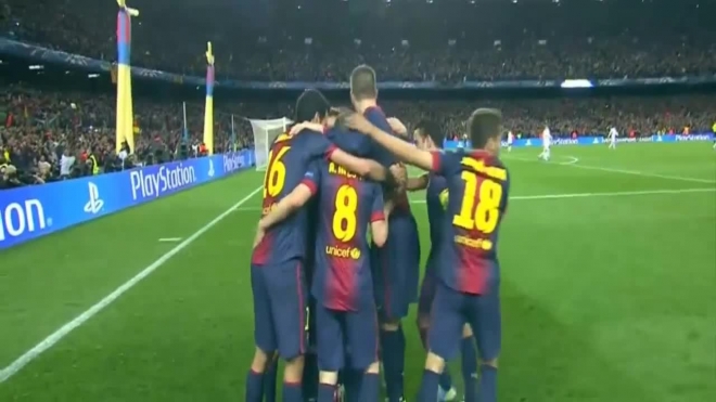 Лига чемпионов: Барселона разгромила Милан 4:0 и вышла в 1/4 финала