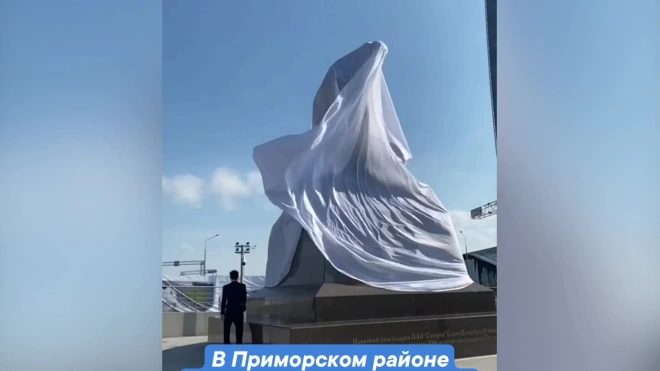 Памятник Петру I открыли у "Лахта центра" в Петербурге