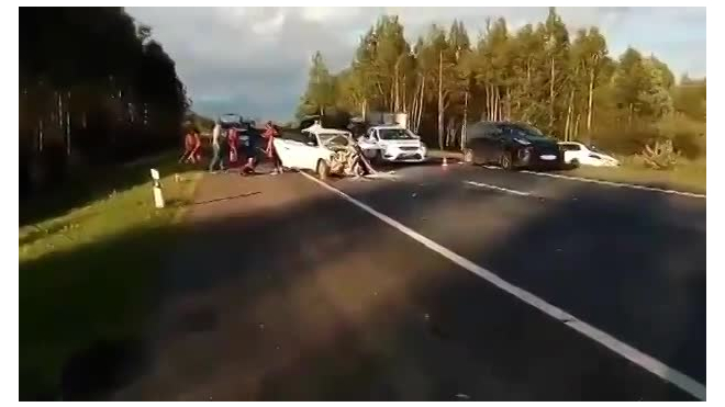 Видео: страшная авария на трассе "Кола" в понедельник, 13 августа