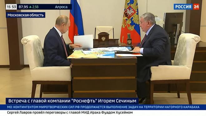 Сечин доложил Путину о ходе реализации заказов на верфи "Звезда"