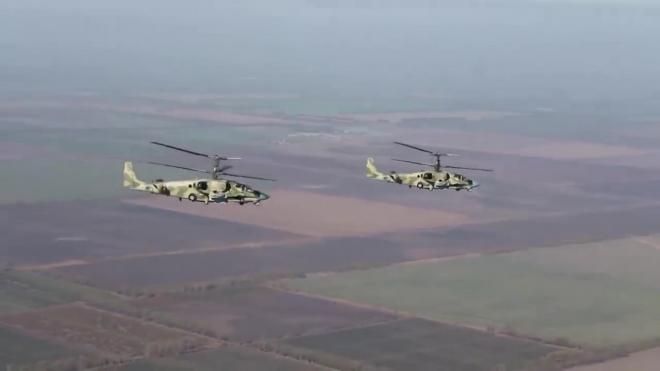 Ударный вертолет Ми-28НМ на испытаниях обстреляли ракетами
