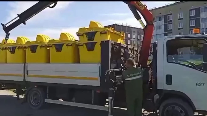 Новые пункты сбора мусора готовы в Волосовском районе