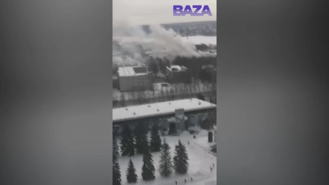 В Казани произошел пожар в танковом командном училище