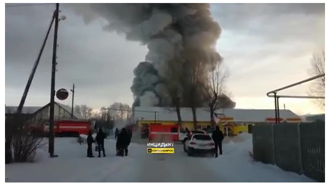 МЧС назвало возможную причину пожара под Новосибирском
