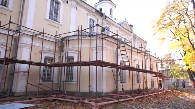 Началась реставрация Церкви Знамения в Пушкине