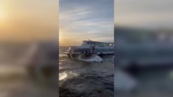 Прокуратура взяла на контроль подтопление катера около южного берега Васильевского острова