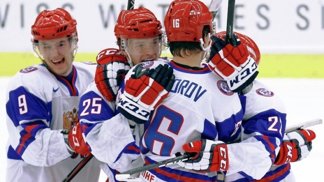 Россия вырвала победу у США на молодежном ЧМ по хоккею 2014