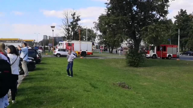 БЦ "Эврика" на Седова эвакуировали из-за возгорания