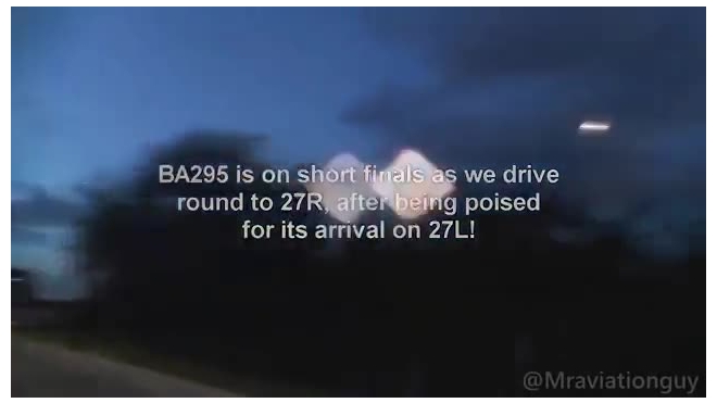 Горячая посадка аварийного "Боинга-747" со сломанным шасси попала на видео