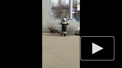 В Воронеже сгорел автомобиль