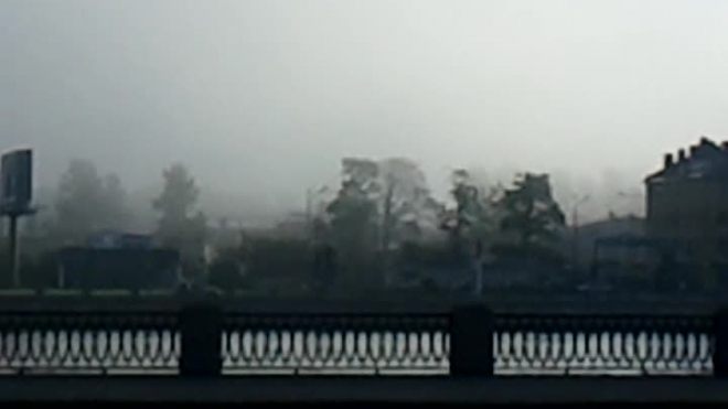 В ночь на вторник на Петербург спустится густой туман