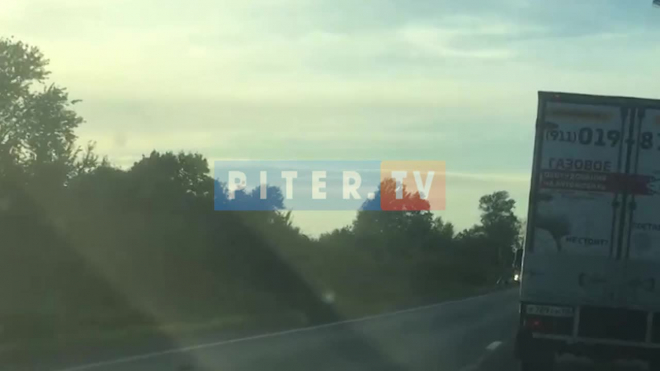 ДТП на Красносельском шоссе: от удара машина вылетела в кювет 