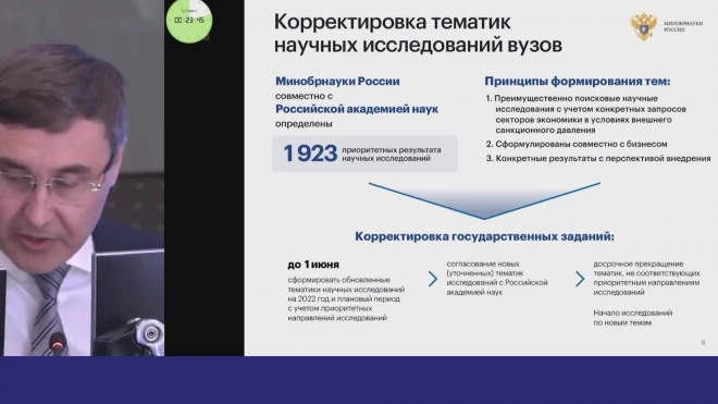 Фальков: санкции дают возможность существенно усилить влияние науки на экономику России