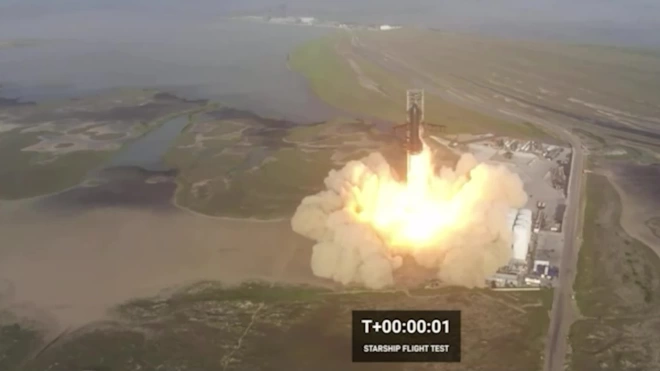 Первый испытательный запуск ракеты с кораблем Starship Илона Маска завершился взрывом