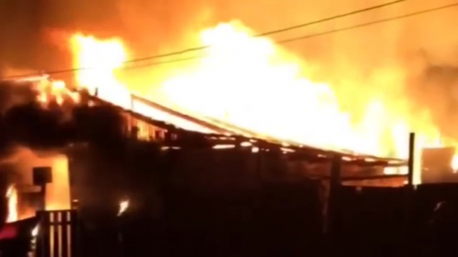 В Красноярске в огне сгорел заживо человек