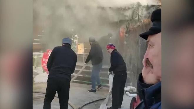 В Измайловском кремле в Москве произошло возгорание