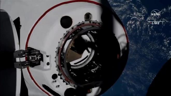 Crew Dragon с четырьмя астронавтами на борту пристыковался к МКС