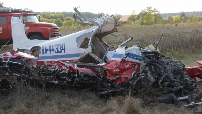 В Ярославской области упал легкий самолет