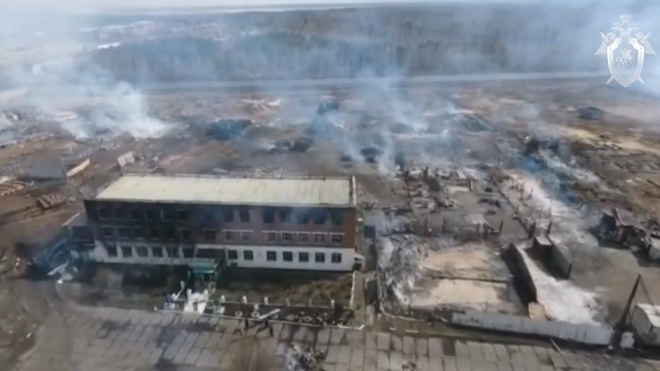 Сгоревшую во время бунта российскую колонию показали с дрона