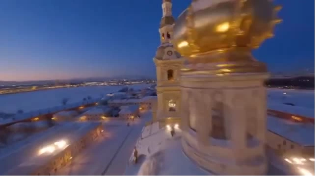 Появилось видео с репетиции новогоднего выхода "Лахта Центра"