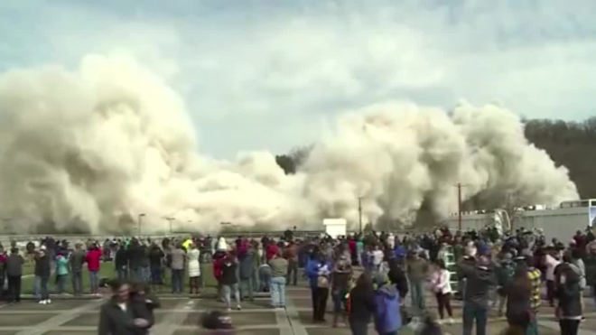 Опубликовано видео взрыва самого большого небоскреба в Кентукки
