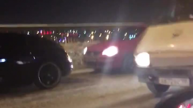 В Петербурге столкнулись семь машин